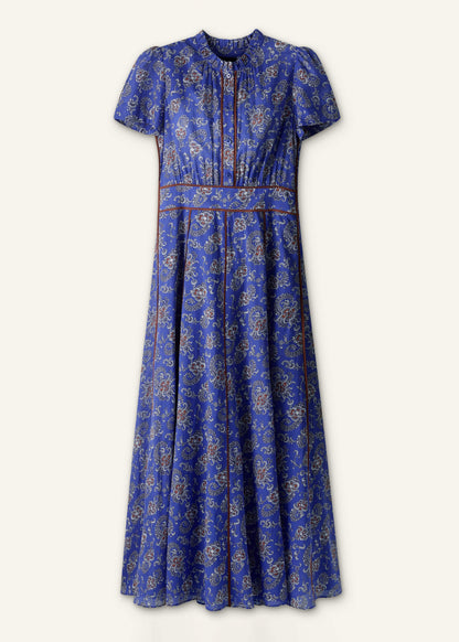 Blue Fit + Flare Maxi Dress | ME+EM Clothing
