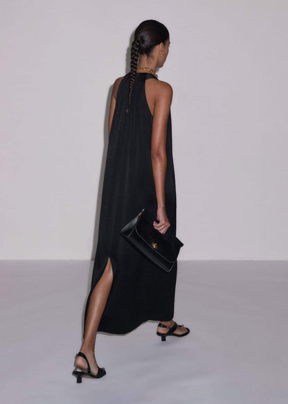 Black Halterneck Maxi Dress | ME+EM Clothing