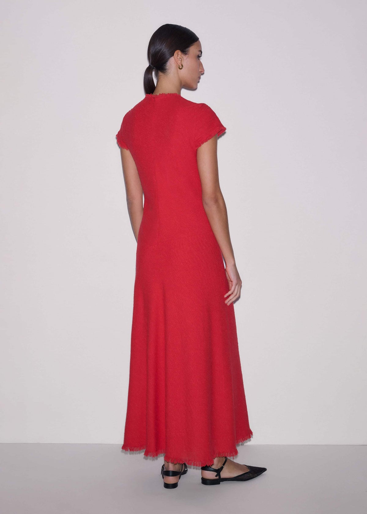 Red Bias Cut AM-PM Maxi Dress | ME+EM Clothing