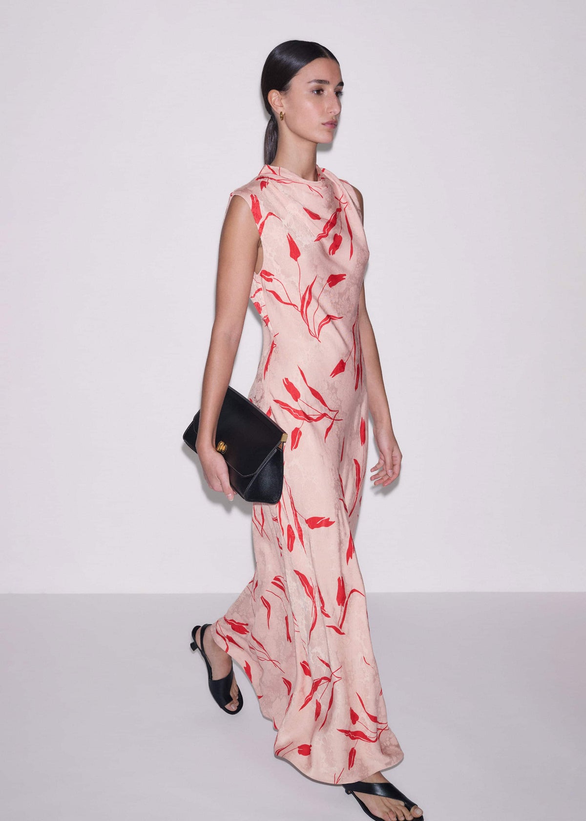 Pink Bias Cut Maxi Dress | ME+EM Clothing