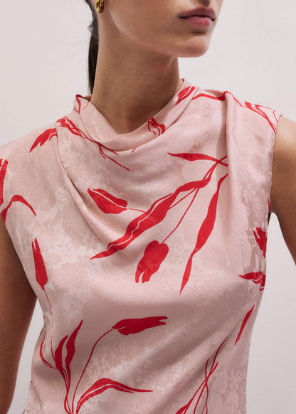 Pink Bias Cut Maxi Dress | ME+EM Clothing