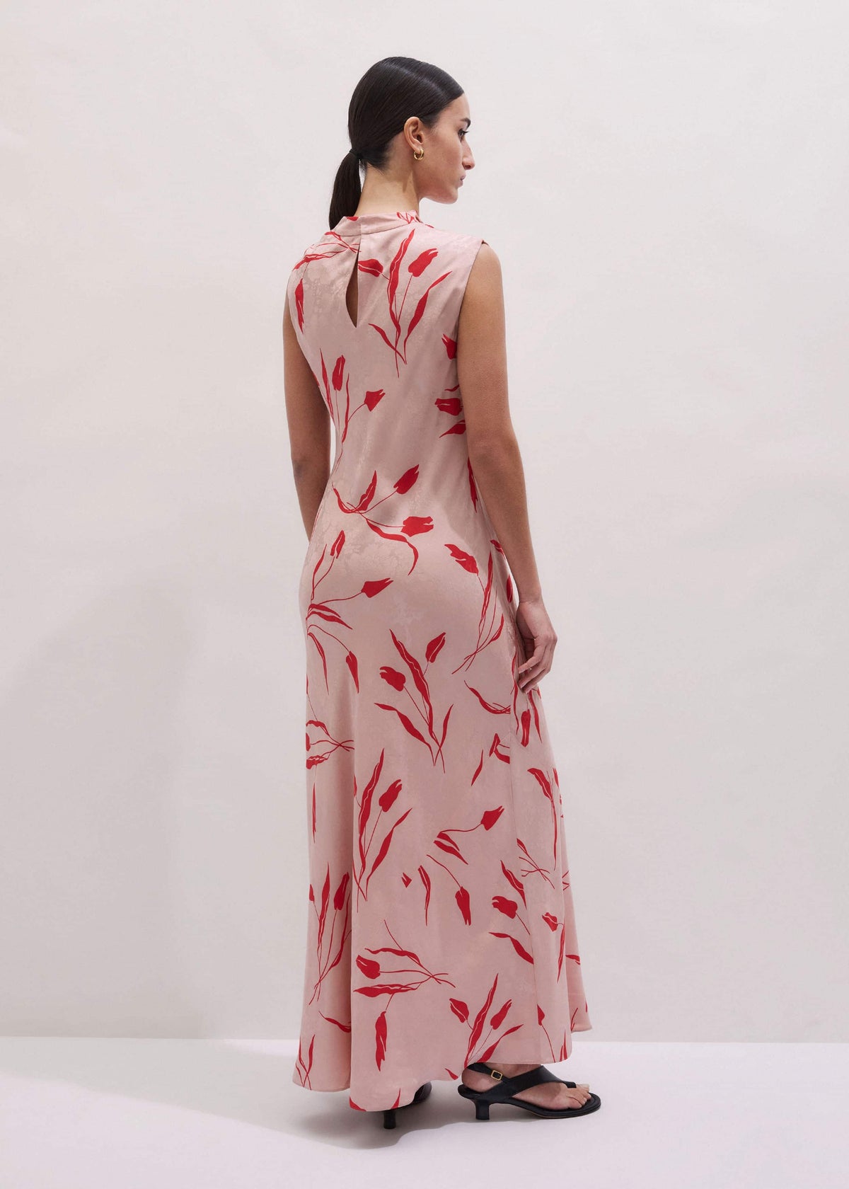 Pink Bias Cut Maxi Dress | ME+EM Clothing