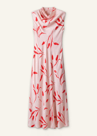 Pink Bias Cut Maxi Dress | ME+EM Clothing