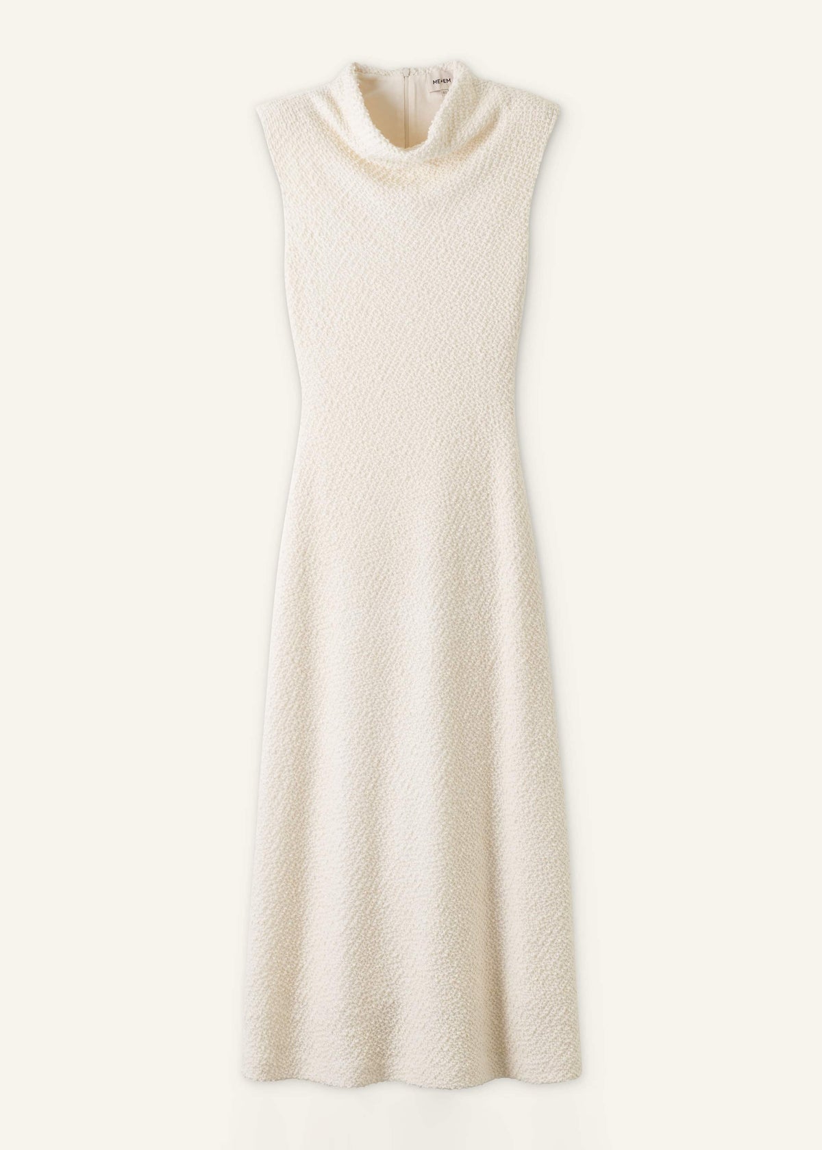 Cream Cowl Neck Fit and Flare Maxi Dress | ME+EM Clothing