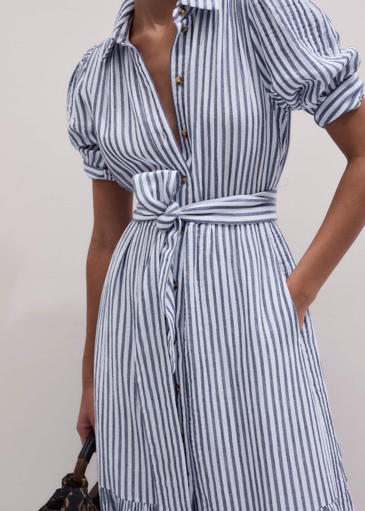 Navy Midi Shirt Dress | ME+EM Clothing