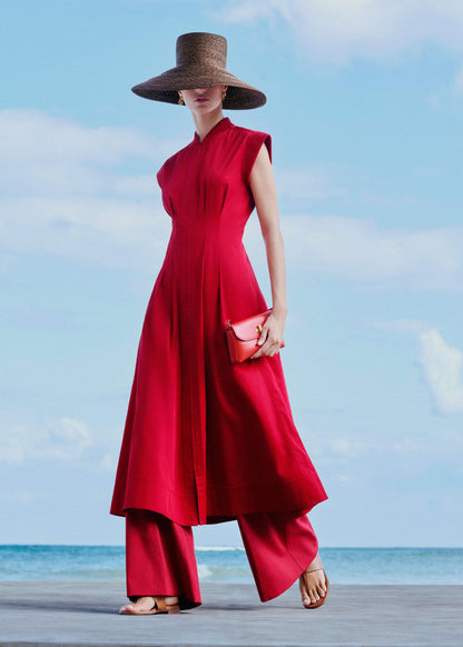 Red Sporty Smart Midi Dress | ME+EM Clothing