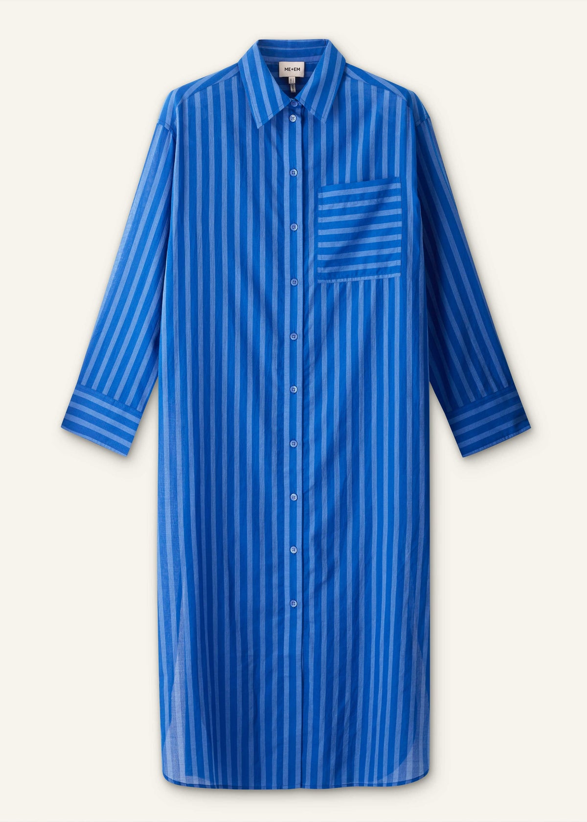 Blue Beach Midi Shirt Dress | ME+EM Clothing