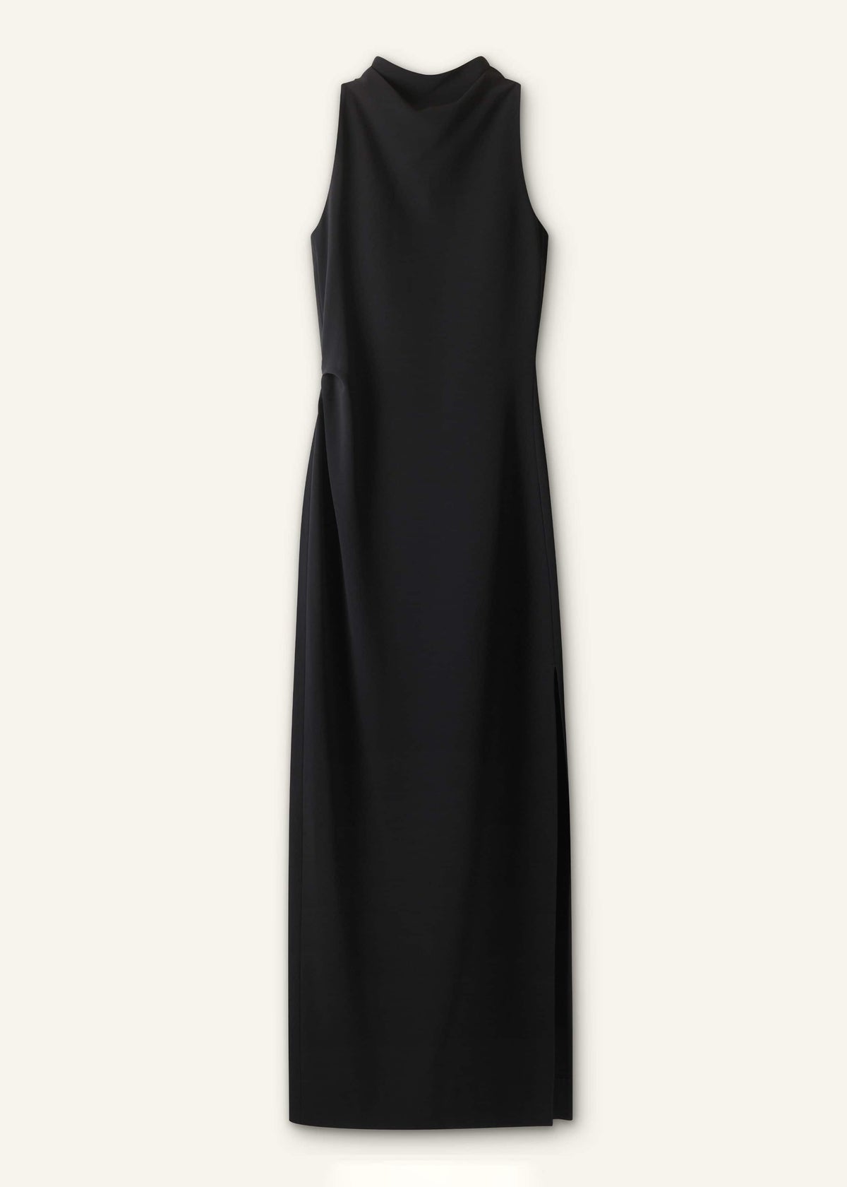 Black Draped Full Length Dress | ME+EM Clothing