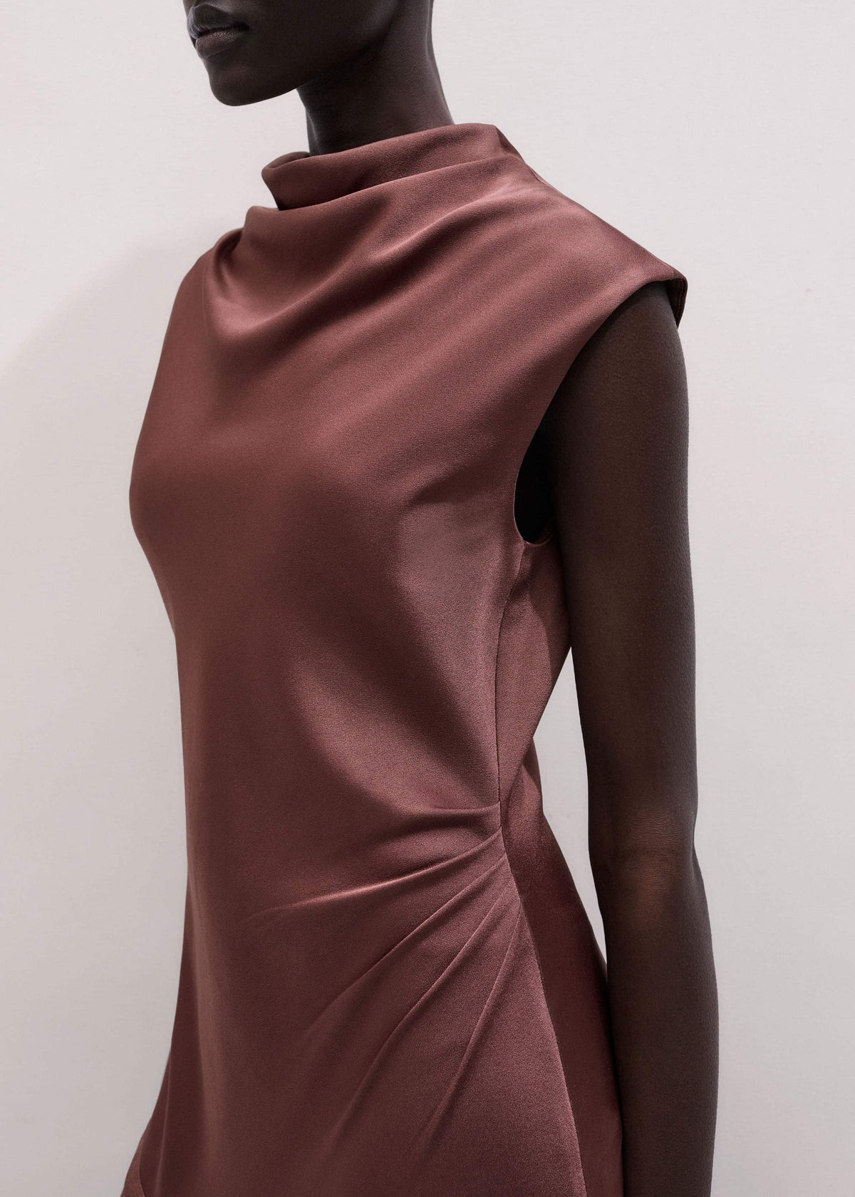 Cinnamon Bias Cut Full Length Dress | ME+EM Clothing