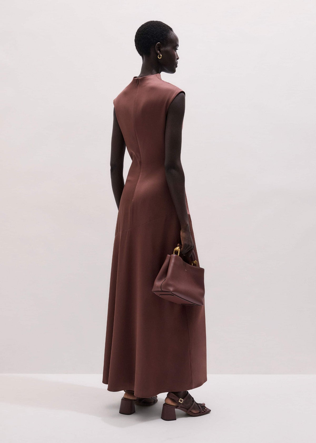 Cinnamon Bias Cut Full Length Dress | ME+EM Clothing