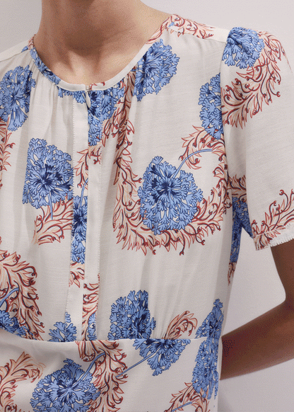 Cream Fit + Flare Maxi Dress | ME+EM Clothing