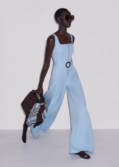 Blue Wide-Leg Jumpsuit | ME+EM Clothing