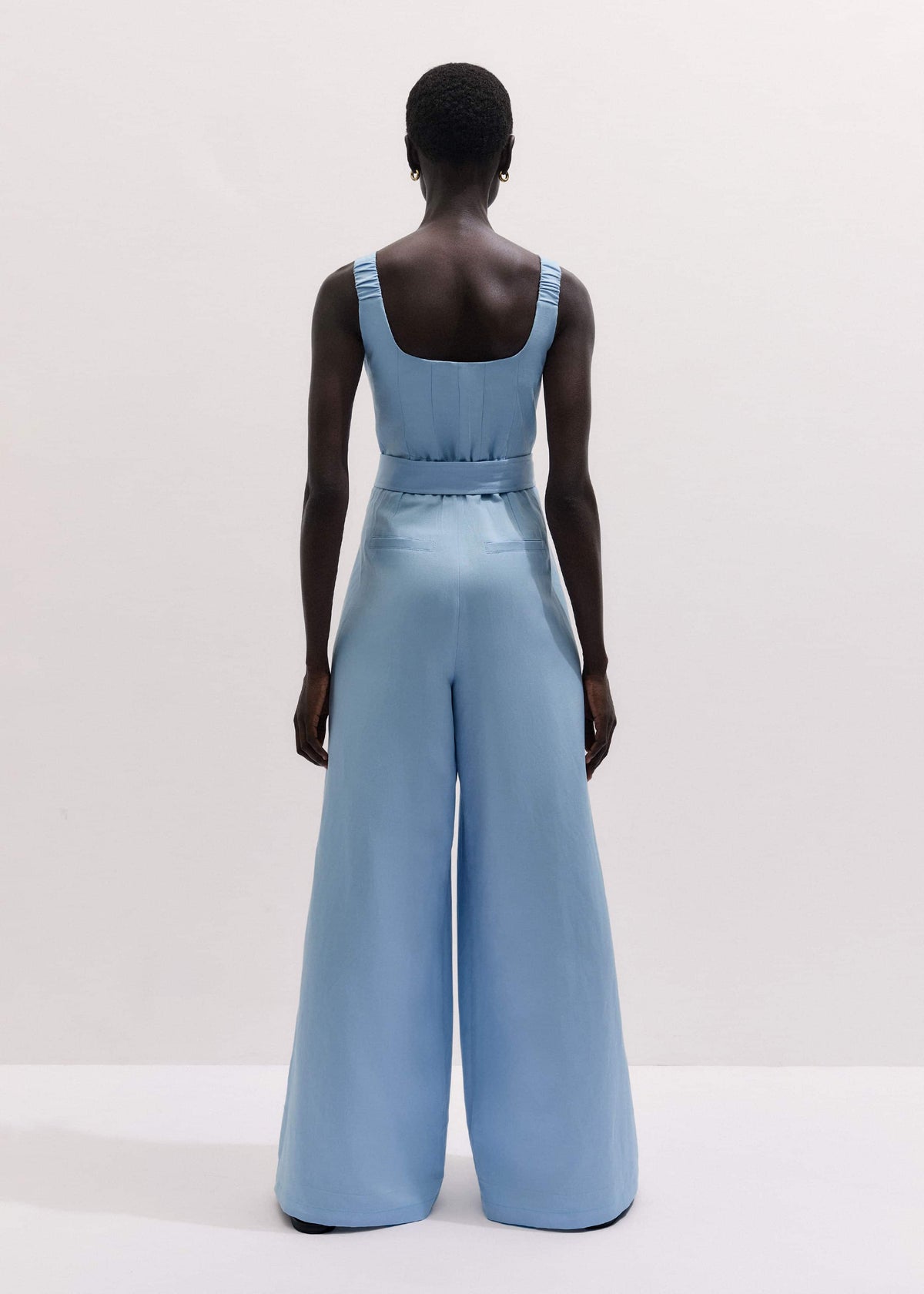 Blue Wide-Leg Jumpsuit | ME+EM Clothing