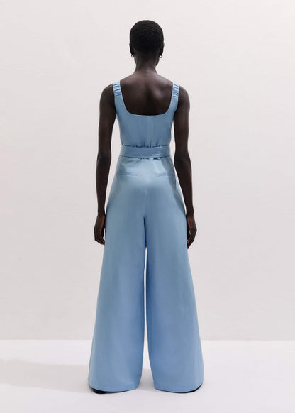 Blue Wide-Leg Jumpsuit | ME+EM Clothing