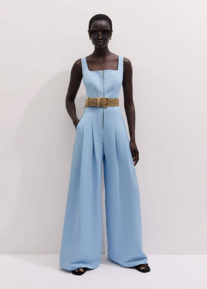 Blue Wide-Leg Jumpsuit | ME+EM Clothing