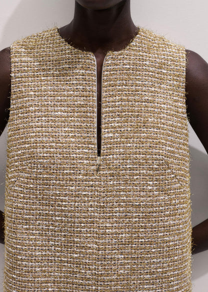 Gold Metallic Mini Dress | ME+EM Clothing