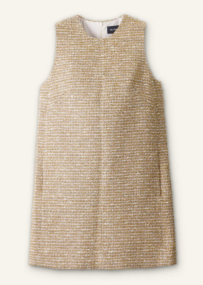 Gold Metallic Mini Dress | ME+EM Clothing