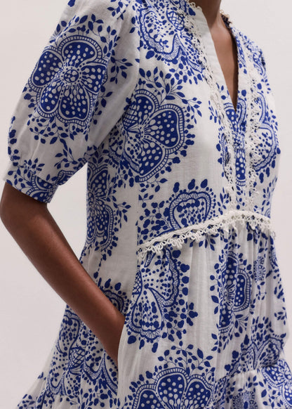 White Cheesecloth Short Swing Dress | ME+EM Clothing