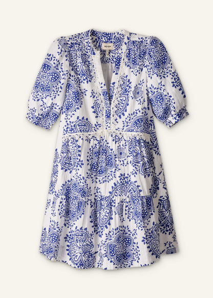 White Cheesecloth Short Swing Dress | ME+EM Clothing