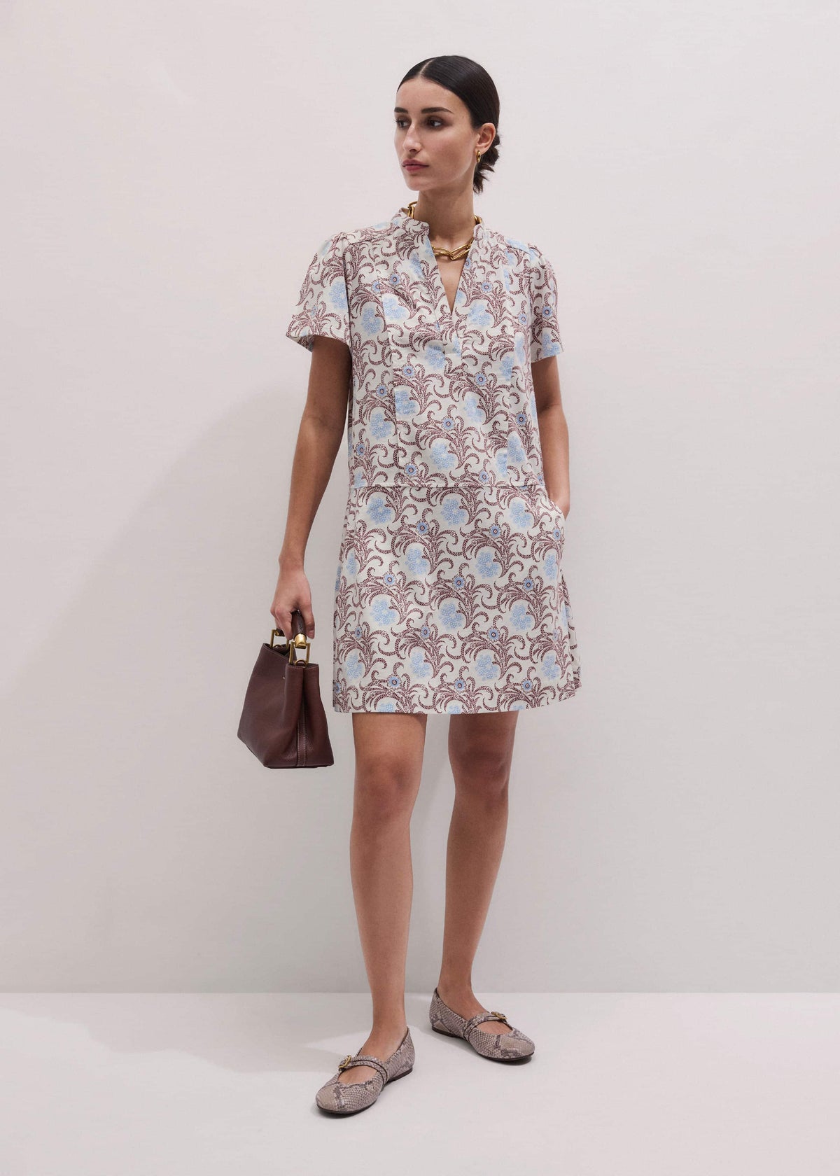 Cream Summer Swing Dress | ME+EM Clothing