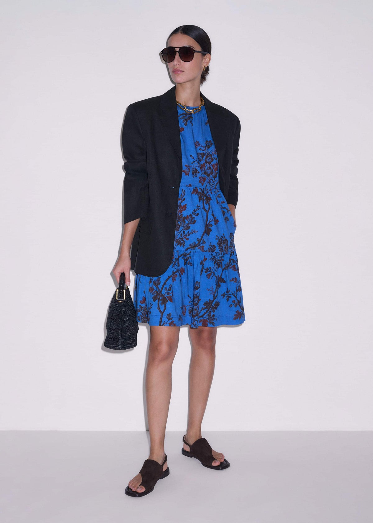 Blue Short Swing Dress | ME+EM Clothing