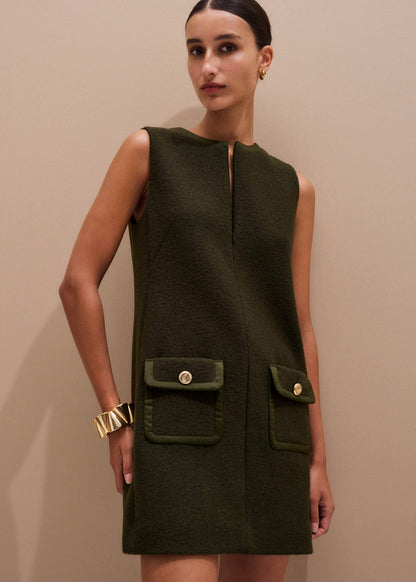 Olive Green Shift Mini Dress | ME+EM Clothing