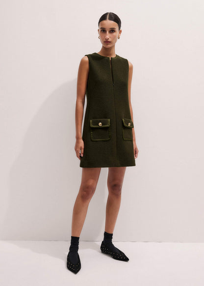 Olive Green Shift Mini Dress | ME+EM Clothing