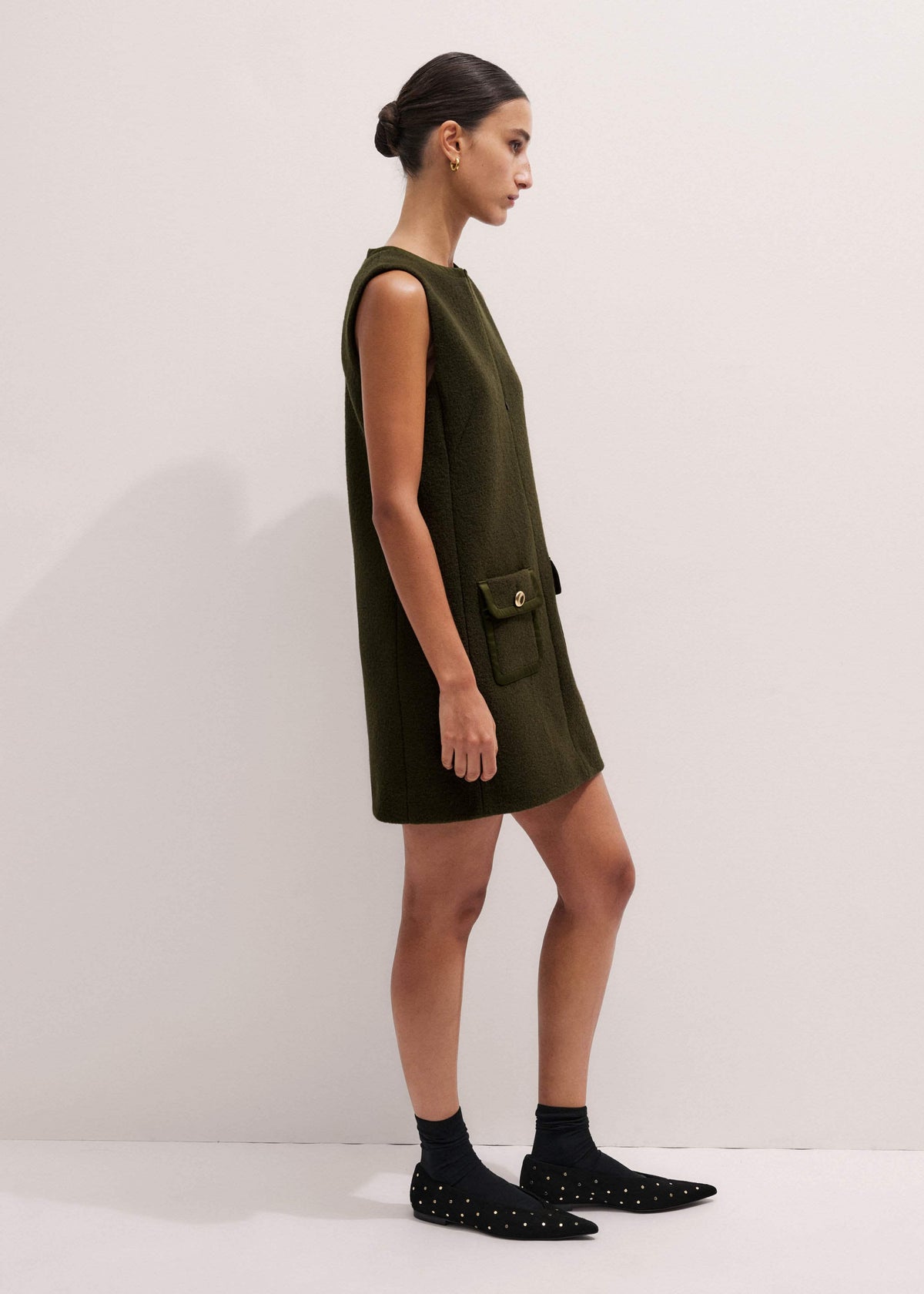 Olive Green Shift Mini Dress | ME+EM Clothing