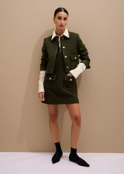 Olive Green Shift Mini Dress | ME+EM Clothing