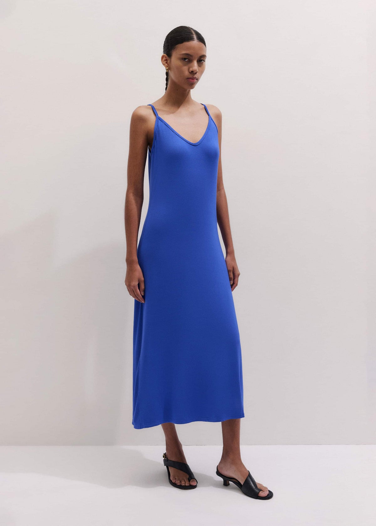 Blue Pointelle Maxi Dress | ME+EM Clothing