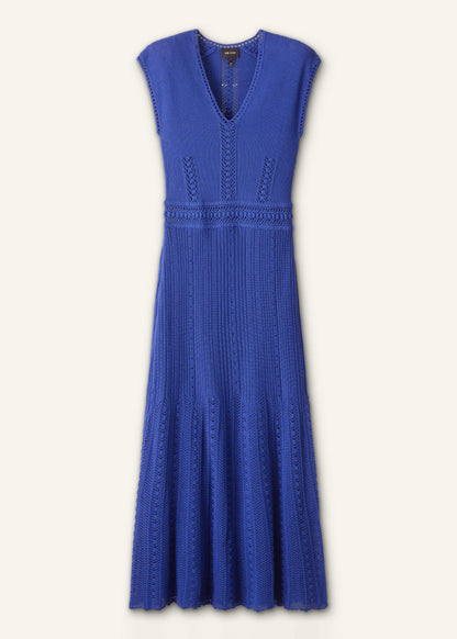 Blue Pointelle Maxi Dress | ME+EM Clothing