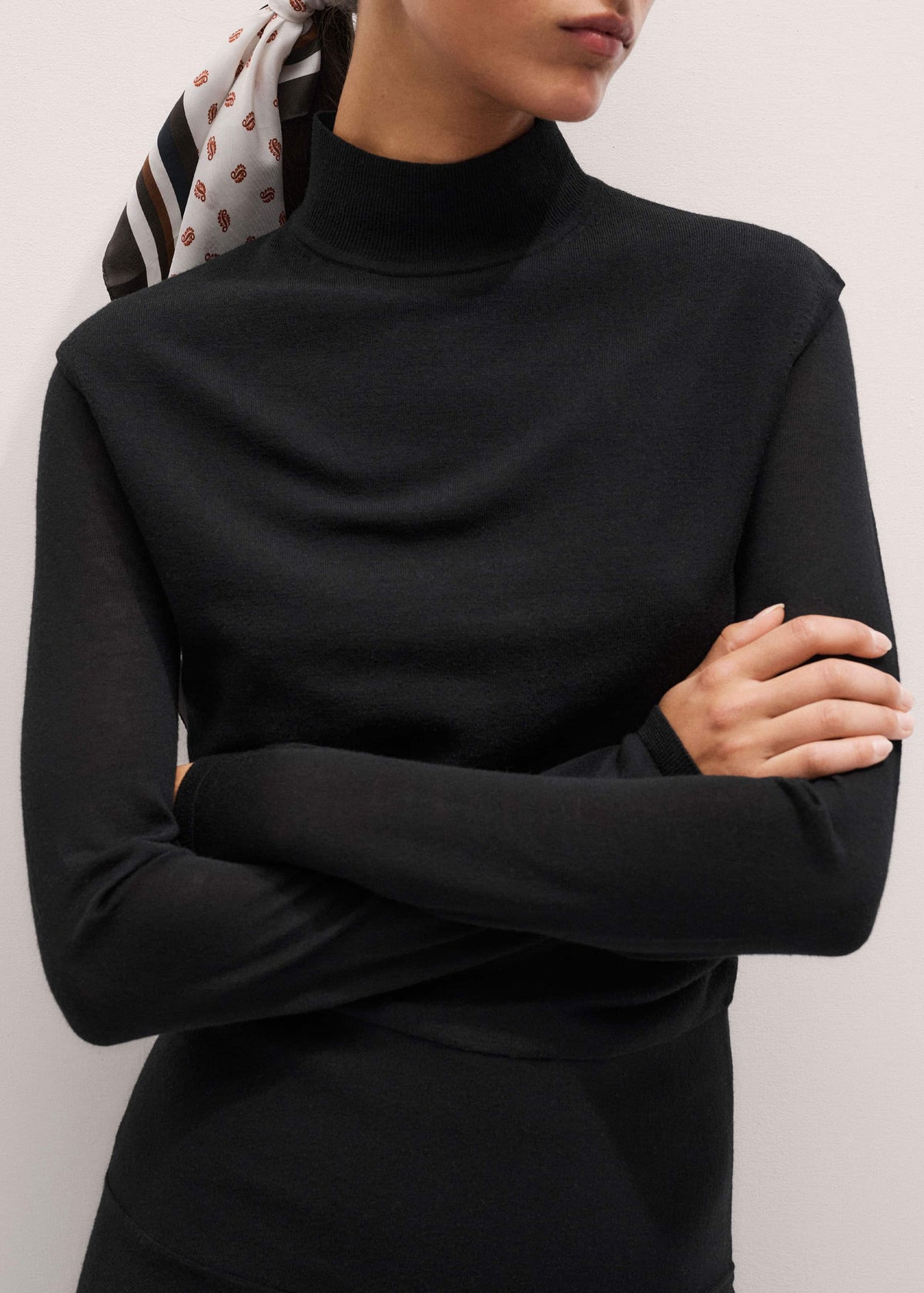 Black High Neck Knit Maxi Dress + Layering Top | ME+EM Clothing