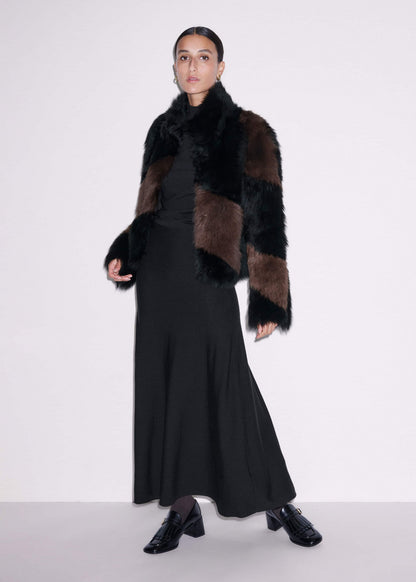 Black High Neck Knit Maxi Dress + Layering Top | ME+EM Clothing