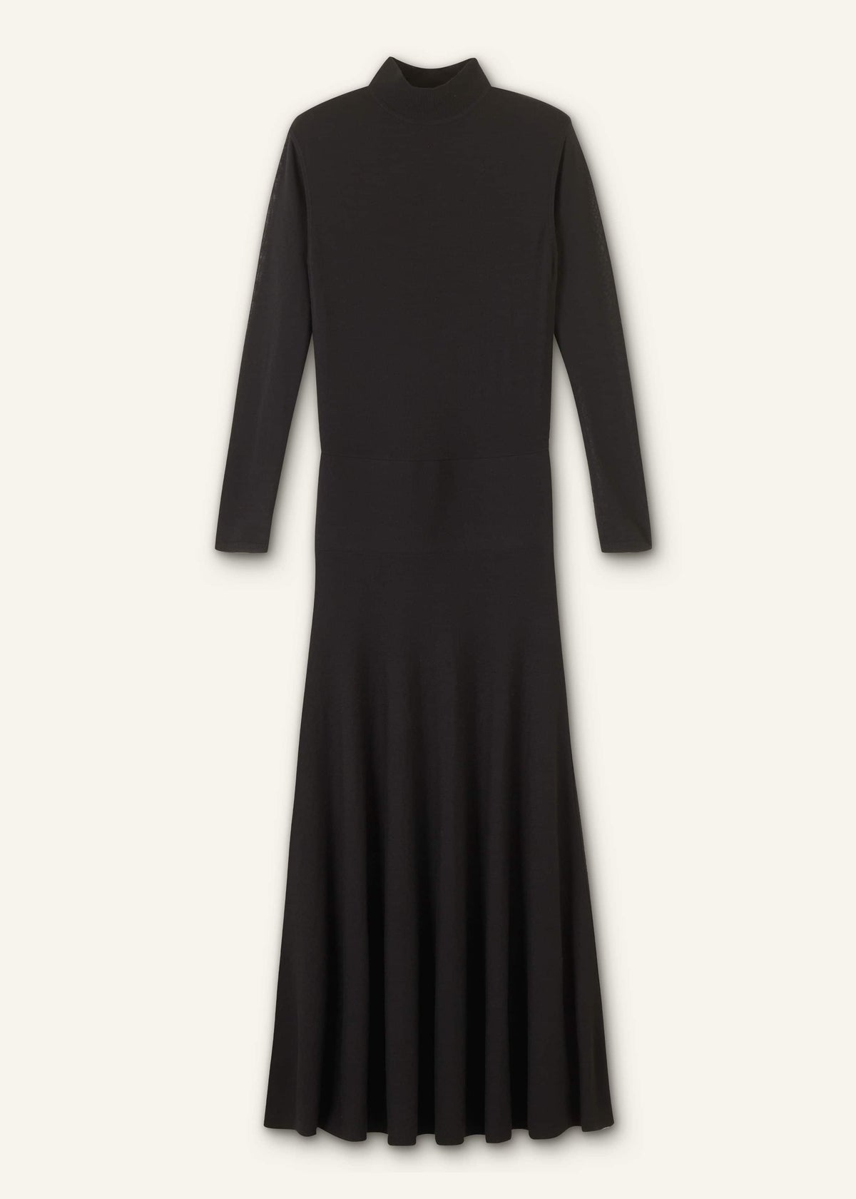 Black High Neck Knit Maxi Dress + Layering Top | ME+EM Clothing