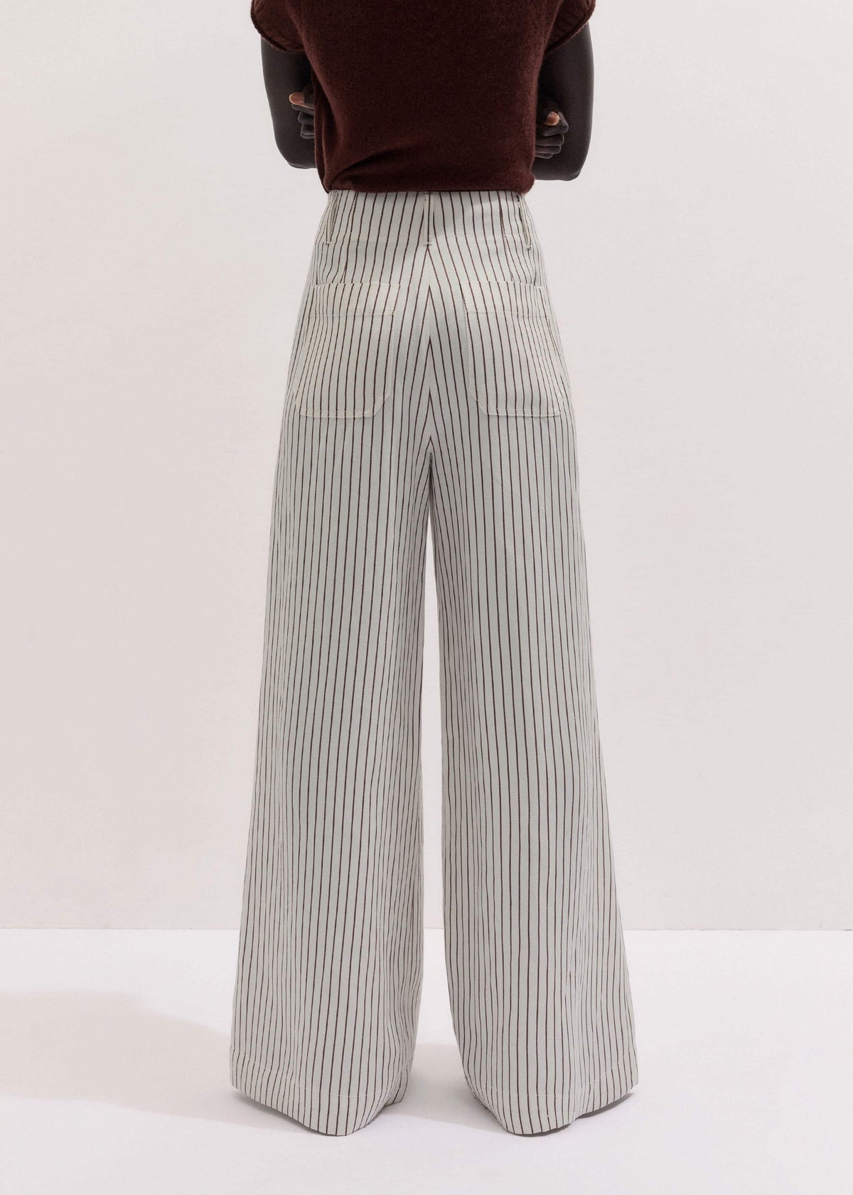 Ivory High Waist Wide Pant | ME+EM Clothing