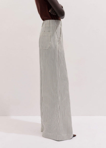 Ivory High Waist Wide Pant | ME+EM Clothing