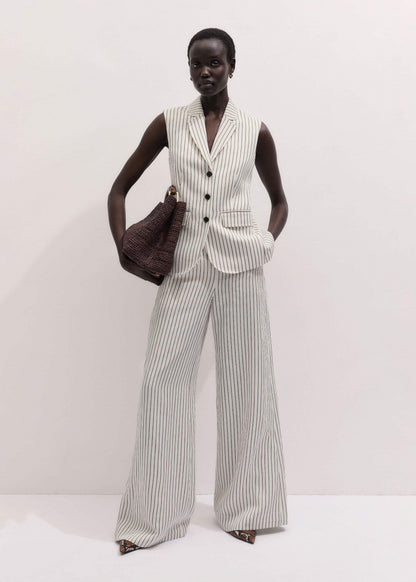 Ivory High Waist Wide Pant | ME+EM Clothing