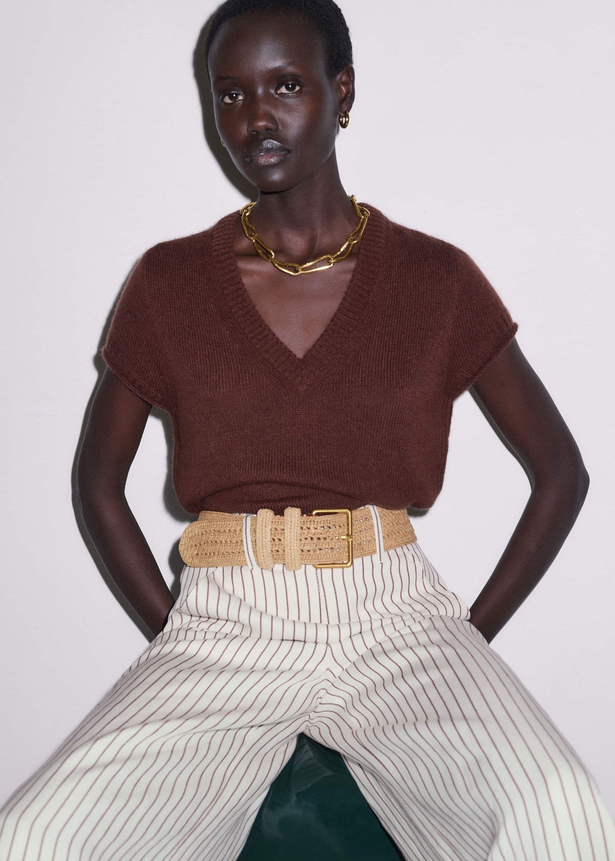 Ivory High Waist Wide Pant | ME+EM Clothing
