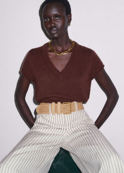 Ivory High Waist Wide Pant | ME+EM Clothing