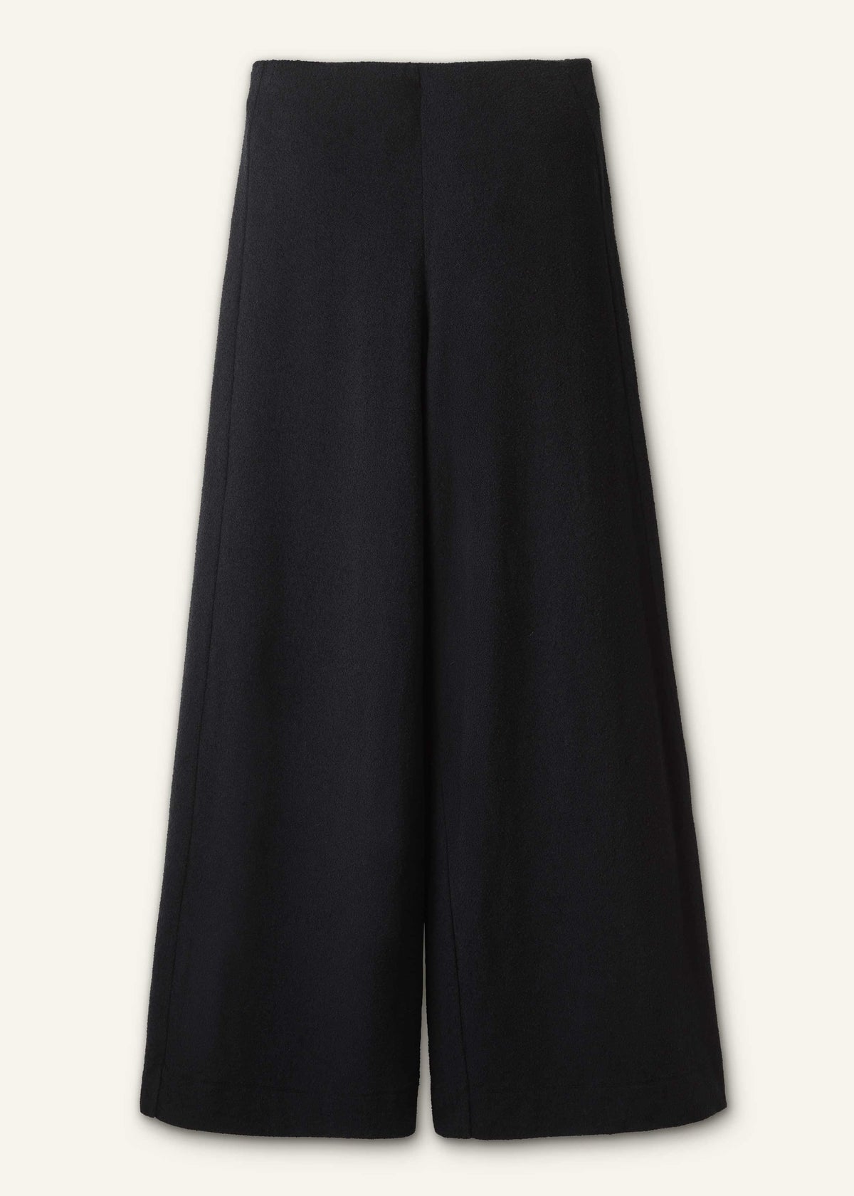 Black Textured Wide-Leg Palazzo Pant | ME+EM Clothing