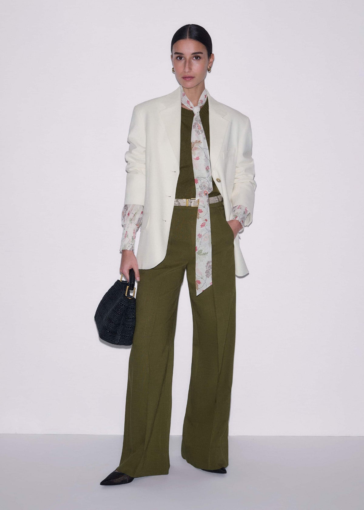 Olive Green Forever Wide-Leg Pant | ME+EM Clothing