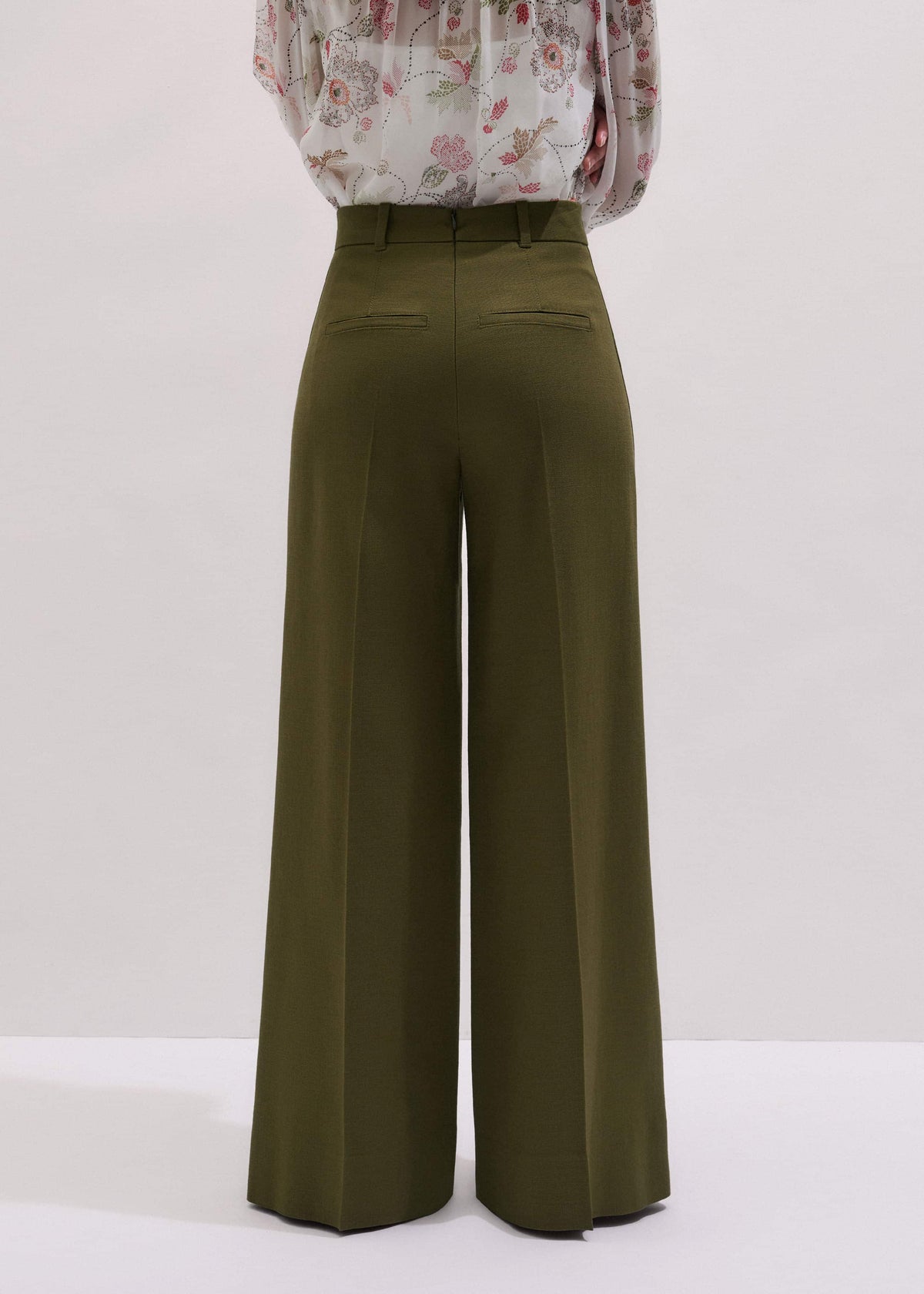Olive Green Forever Wide-Leg Pant | ME+EM Clothing