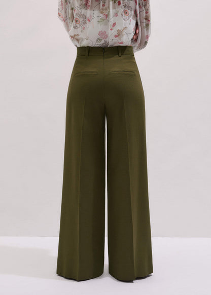 Olive Green Forever Wide-Leg Pant | ME+EM Clothing
