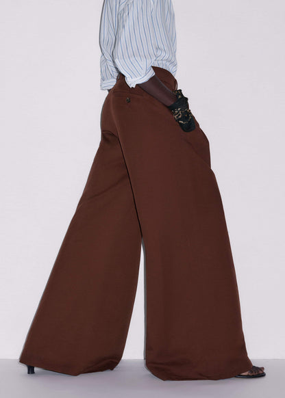 Cinnamon Brown Very Wide-Leg Pant | ME+EM Clothing