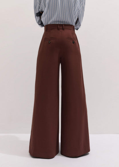 Cinnamon Brown Very Wide-Leg Pant | ME+EM Clothing