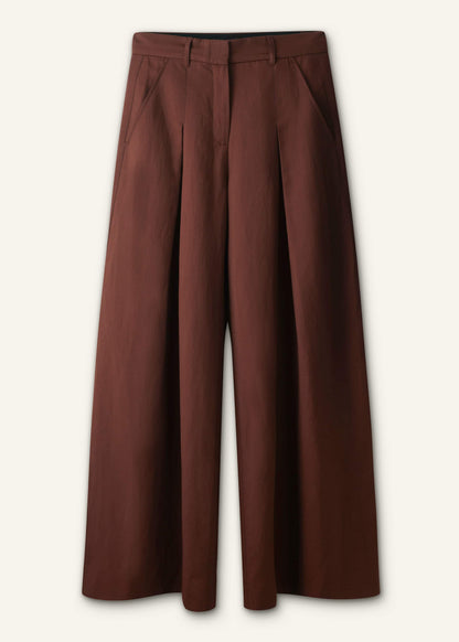 Cinnamon Brown Very Wide-Leg Pant | ME+EM Clothing