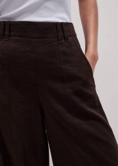Brown Crop Wide-Leg Pant | ME+EM Clothing