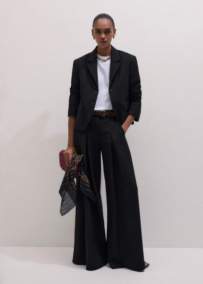 Black Very Wide-Leg Pant | ME+EM Clothing