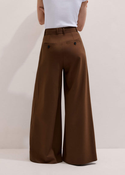 Walnut Brown Ultimate Very Wide-Leg Pant | ME+EM Clothing