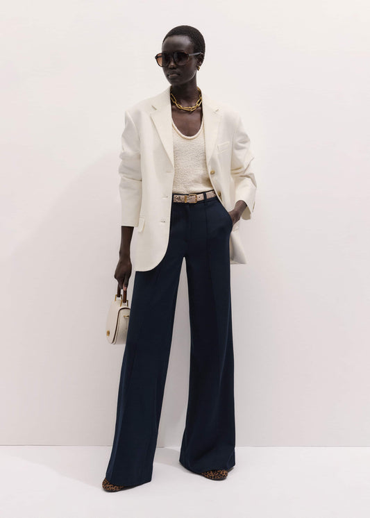 Navy Luxe Travel Tailoring Man Pant | ME+EM Clothing